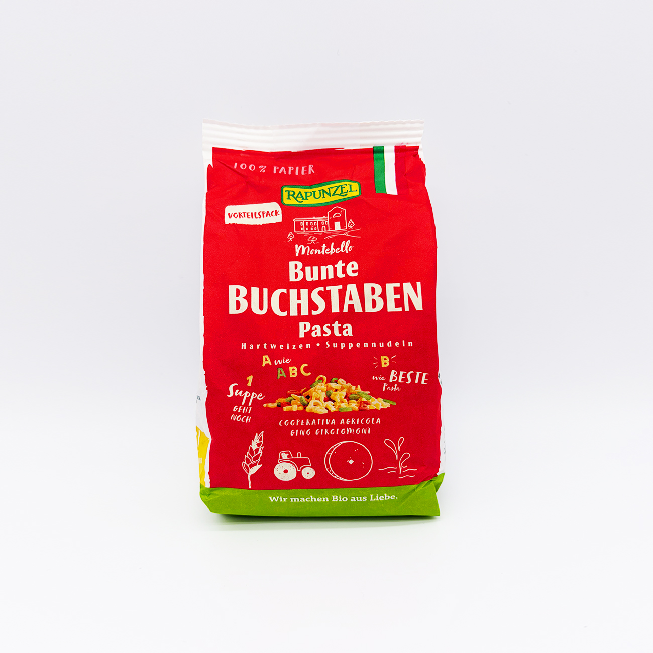 Buchstabennudeln