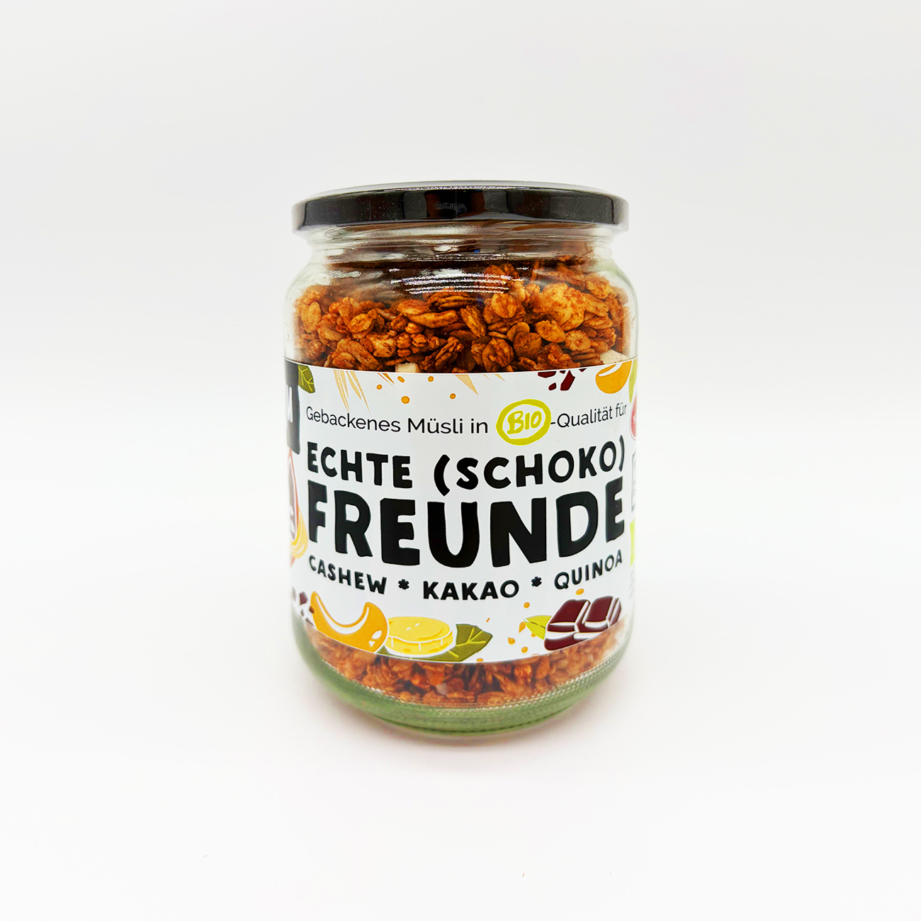 Schokofreunde - Cashew/Kakao/Banane Granola im Glas